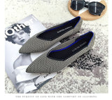 Pointed Toe flats Ladies flat Shoes Comfortable Ballet Knit De Mujer Loafers Autumn Gestante Boat Shoes Soft Bottom Women's Shoe - ENSEIGNE DENIS