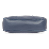 Elite Blue Artificial Leather Solid Handheld Bag For Women