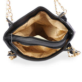 Faux Leather Zipper Closure Formal HandBag Satchel