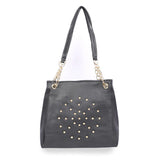 Faux Leather Zipper Closure Formal HandBag Satchel