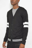 TWO STRIPE CARDIGAN