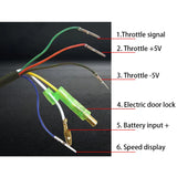 24V 36V 48V LCD Speed Display Throttle Turning Accelerator for Electric Bicycle E-bike Scooter Motorbike