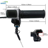 24V 36V 48V LCD Speed Display Throttle Turning Accelerator for Electric Bicycle E-bike Scooter Motorbike