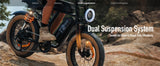 Peak 1500W Electric Mountain Bike with 48V 15.6Ah Removable Battery, 28MPH 100 Mile Range, 20" X 4" fat Tire E-bike
