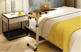 Adjustable Laptop Desk with Wheels, Rotating Standing Computer Table for Sofa Bedside, Lifting Notebook Stand Desk, Side Table