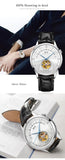 CARNIVAL MIYOTA Movement Automatic Watch Sapphire Waterproof Italy Cowhide Strap Tourbillon Mechanical Men Watches 2021 Luxury