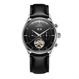 Montre Homme Luxury Brand Watches for Men Automatic Self Winding Mens Watch Leather Date Waterproof Men Mechanical Wristwatches