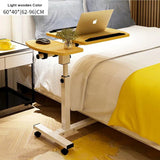Adjustable Laptop Desk with Wheels, Rotating Standing Computer Table for Sofa Bedside, Lifting Notebook Stand Desk, Side Table