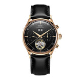 Montre Homme Luxury Brand Watches for Men Automatic Self Winding Mens Watch Leather Date Waterproof Men Mechanical Wristwatches