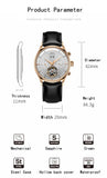 Montre Homme Luxury Brand Watches for Men Automatic Self Winding Mens Watch Leather Date Waterproof Men Mechanical Wristwatches