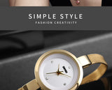SKMEI Luxury Quartz Ladies Watch Thin Strap Fashion Women Watch Casual Stainless Steel Female Wristwatcch Relogio Feminino 1390