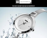 SKMEI Luxury Quartz Ladies Watch Thin Strap Fashion Women Watch Casual Stainless Steel Female Wristwatcch Relogio Feminino 1390