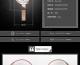 SKMEI Luxury Quartz Ladies Watch Thin Strap Fashion Women Watch Casual Stainless Steel Female Wristwatcch Relogio Feminino 1390