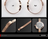 SKMEI Luxury Quartz Ladies Watch Thin Strap Fashion Women Watch Casual Stainless Steel Female Wristwatcch Relogio Feminino 1390