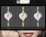SKMEI Luxury Quartz Ladies Watch Thin Strap Fashion Women Watch Casual Stainless Steel Female Wristwatcch Relogio Feminino 1390