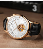CARNIVAL MIYOTA Movement Automatic Watch Sapphire Waterproof Italy Cowhide Strap Tourbillon Mechanical Men Watches 2021 Luxury