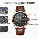 Mens Watches LIGE Top Brand Luxury New Fashion Leather Casual Quartz Watch Man Sport Waterproof Clock Watch Montre Homme+Box