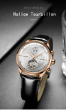 Montre Homme Luxury Brand Watches for Men Automatic Self Winding Mens Watch Leather Date Waterproof Men Mechanical Wristwatches