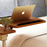 Adjustable Laptop Desk with Wheels, Rotating Standing Computer Table for Sofa Bedside, Lifting Notebook Stand Desk, Side Table