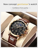 Mens Watches LIGE Top Brand Luxury New Fashion Leather Casual Quartz Watch Man Sport Waterproof Clock Watch Montre Homme+Box