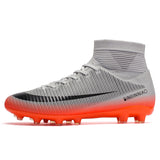 Cross-border assassin new high-top soccer shoes firm ground soccer shoes TF broken nail dedicated training shoes football men