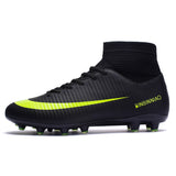 Cross-border assassin new high-top soccer shoes firm ground soccer shoes TF broken nail dedicated training shoes football men