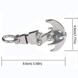 Stainless steel outdoor climbing hook Gravity Hook stainless steel survival folding escapement hook climbing heavy claw Flying Tiger hook