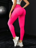 Cross-border seamless high waist hip raise yoga pants stretch quick-drying tights outdoor sports running cycling fitness pants