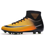 Cross-border assassin new high-top soccer shoes firm ground soccer shoes TF broken nail dedicated training shoes football men