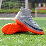 Cross-border assassin new high-top soccer shoes firm ground soccer shoes TF broken nail dedicated training shoes football men