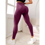 Cross-border seamless high waist hip raise yoga pants stretch quick-drying tights outdoor sports running cycling fitness pants