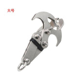 Stainless steel outdoor climbing hook Gravity Hook stainless steel survival folding escapement hook climbing heavy claw Flying Tiger hook
