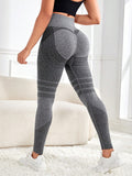 Cross-border seamless high waist hip raise yoga pants stretch quick-drying tights outdoor sports running cycling fitness pants