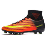Cross-border assassin new high-top soccer shoes firm ground soccer shoes TF broken nail dedicated training shoes football men
