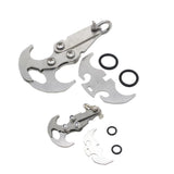 Stainless steel outdoor climbing hook Gravity Hook stainless steel survival folding escapement hook climbing heavy claw Flying Tiger hook