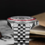 Watchdives WD6542 Mechanical Watch NH34 Automatic Movement Bubble Domed Sapphire Crystal Luxury Watch 100m Waterproof Mens Watch