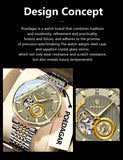 POEDAGAR Top Luxury Man Wristwatch Luminous Hollow Tourbillon Stainless Steel Men Clock Mechanical Automatic Men's Watches Reloj