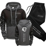 Japanese Fashion Men's Tracksuit Hoodies Sweatpants 2 Piece Set Fall&winter Daily Casual Sporty Jogging Suit Urban Trend Outfits