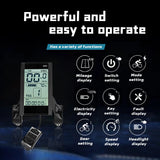 500W Three Mode Brushless Controller 22A 36V/48V/52V/60V Sine Wave Controller with S966/S830 Display for E-bike Conversion Kit