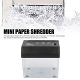 Desktop Mini Paper Shredder Mini Paper Shredder USB Electric Portable Desktop Small A6 Strip Cutting Tool for Office
