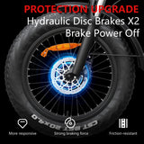 HUANCI Q3 Mountain Electric bicycle 2000W 57KM/H removable battery electric bike 48V 20AH Ebike 20Inch fat tire Off-Road e bike