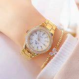 Women Wrist Watches For Ladies Dress Gold Watch Crystal Diamond Women Watches Stainless Steel Silver Clock Montre Femme