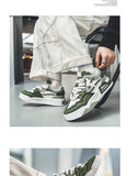 Men's Trendy Skate Shoes, Comfy Non Slip Casual Lace Up Sneakers For Men's Outdoor Activities