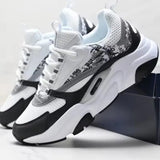 Trendy Sporty Casual Shoes B22 Retro Unisex Breathable Dad Sneakers Fashionable Mesh Upper Rubber Sole All-Season Footwear