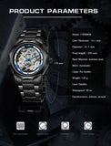 New Automatic Watch for Men Casual chronograph Leather Strap quartz watches Man Mechanical Wristwatch montre reloj часы му