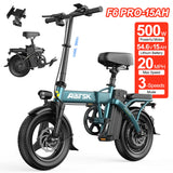 Electric Bike 750W Peak Motor 48V15AH Removable Lithium Battery Aldult Foldable E Bike LCD Display 14-inch Tire Electric Bicycle
