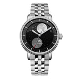 WM Watch Automatic Mechanical Watches Men Lunar Moon Phase Sapphire Waterproof Man Luminous Twin Moons Welly Merck Watch WM142