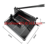 Heavy-Duty Manual A4 Guillotine Paper Cutter Machine 400-Sheet Cutting Capacity 858 Photo Graph Paper Trimmer