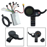 Electric scooter controller with display for 36V 48V 52V 60V brushless motor includes aluminum alloy housing with grooves design