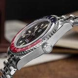 Watchdives WD6542 Mechanical Watch NH34 Automatic Movement Bubble Domed Sapphire Crystal Luxury Watch 100m Waterproof Mens Watch